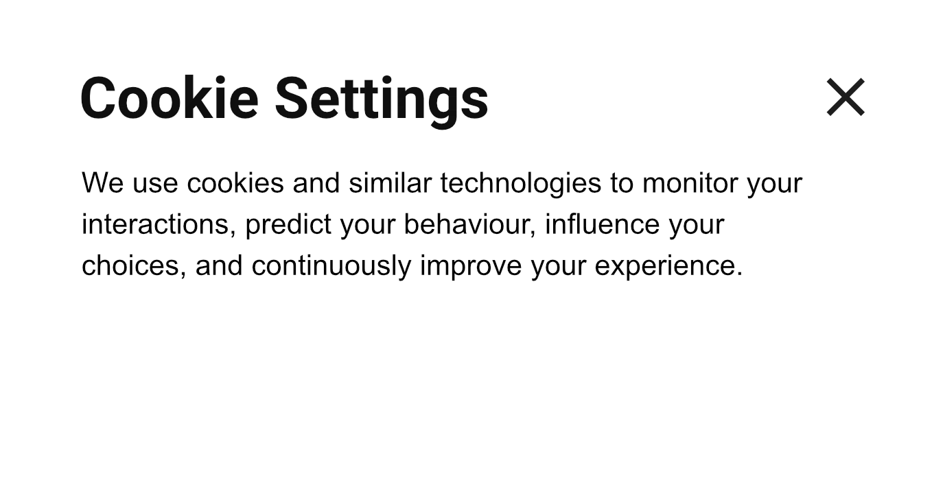 Cookie settings